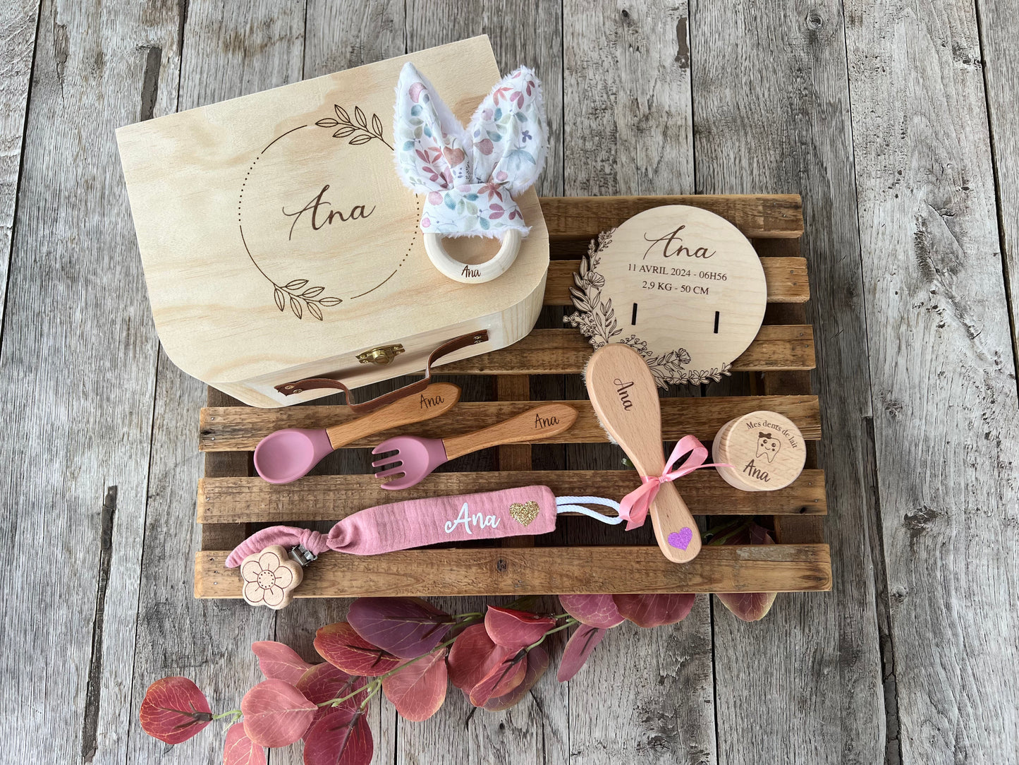 Coffret de naissance Fleuri