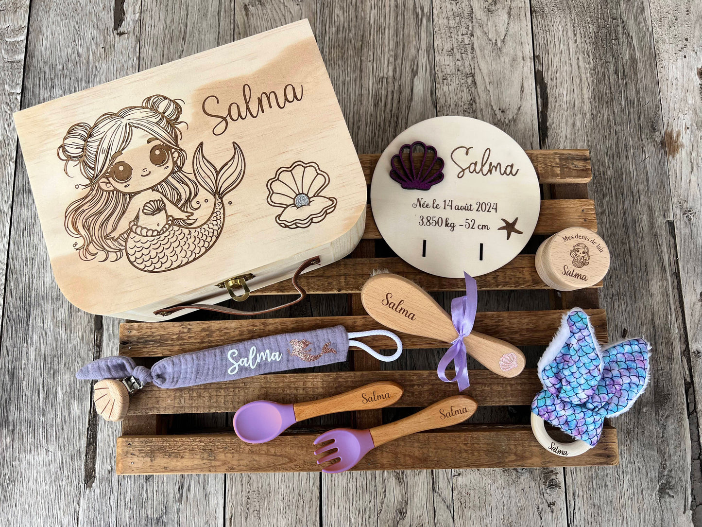 Coffret de naissance Petite Sirène