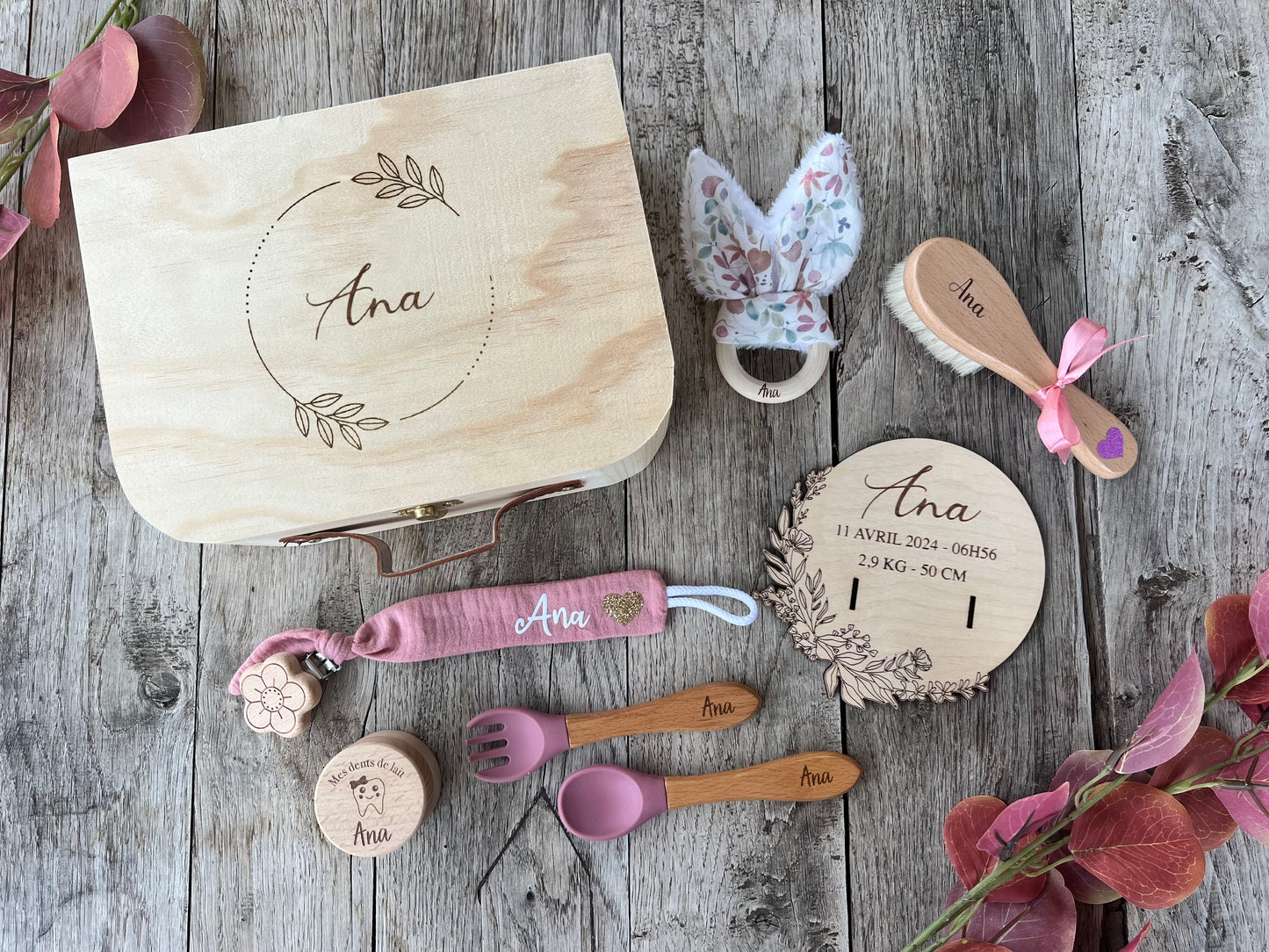 Coffret de naissance Fleuri