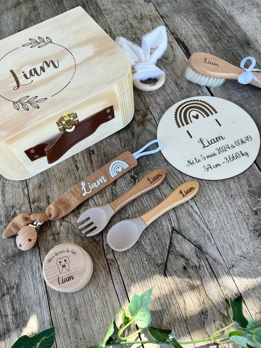 Coffret de naissance Arc en ciel