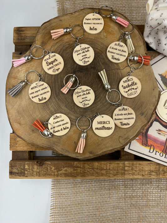 Porte clé Merci Maitresse