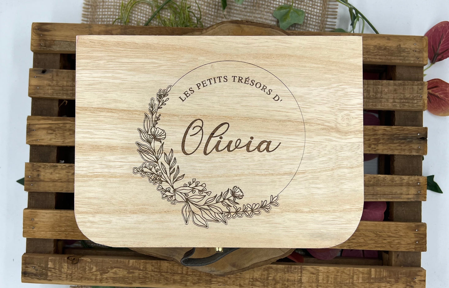 Valise Souvenir en Bois