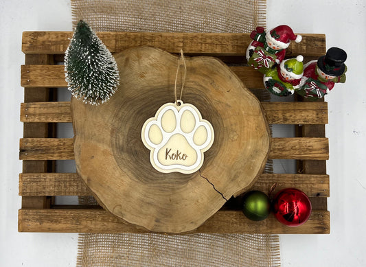 Boule en bois “Patte de chien"