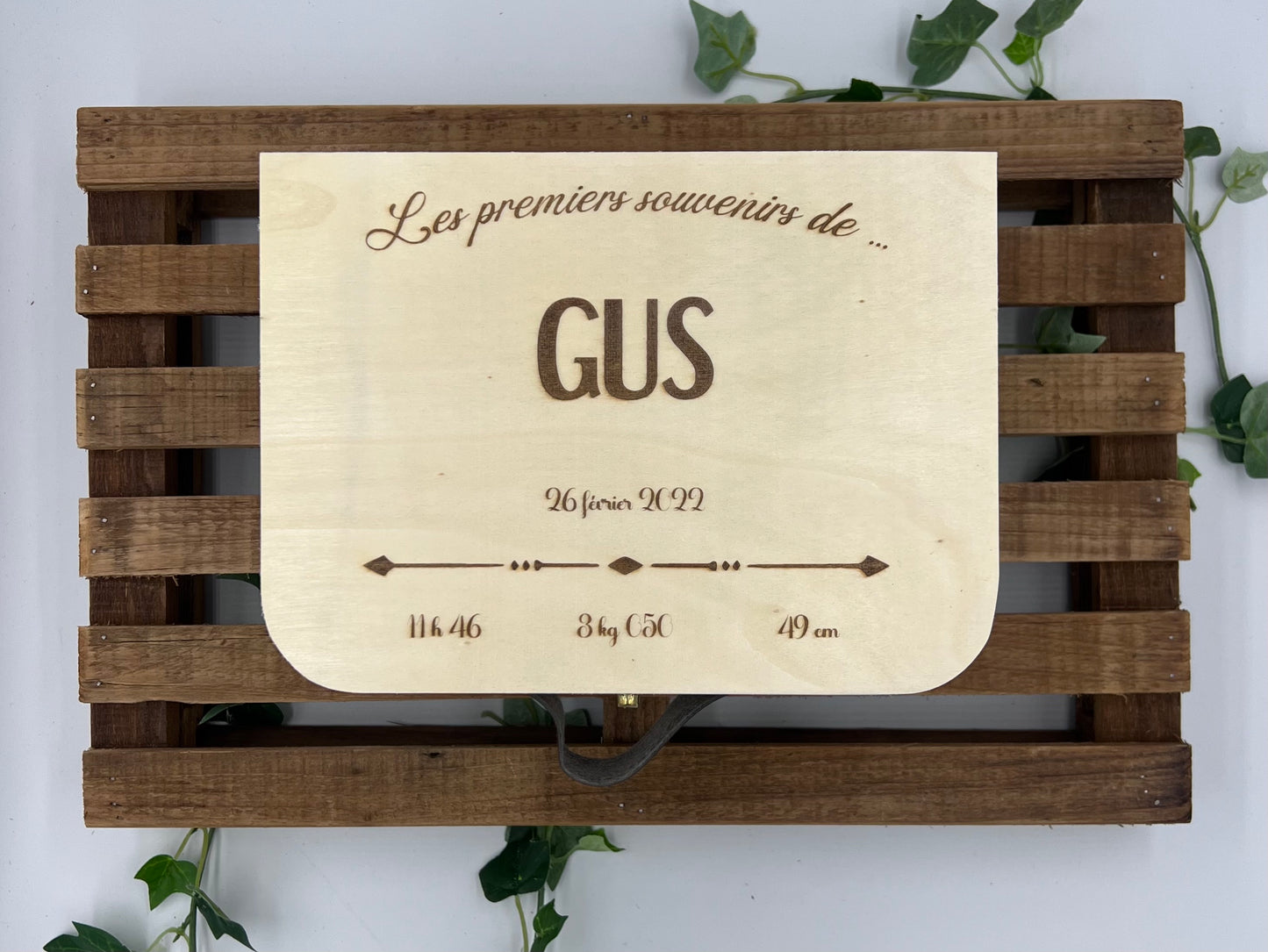 Valise Souvenir en Bois