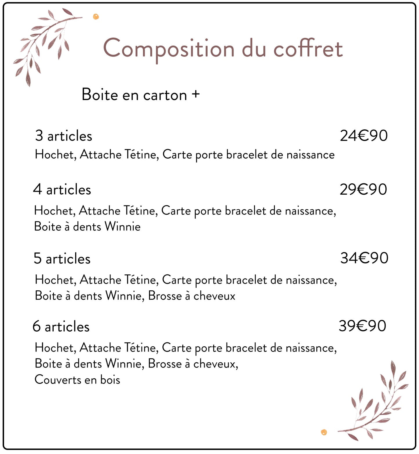 Coffret de naissance Winnie l'ourson